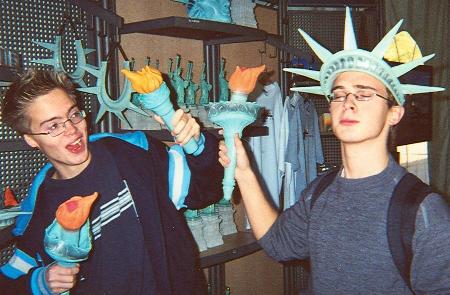 Ed and Ol on the Empire State Building