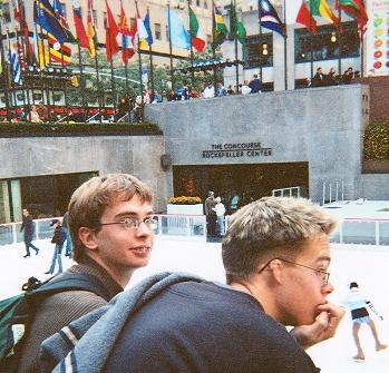 Ed and Ol at the Rockefeller Centre, Nov 03